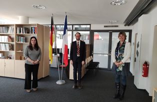 Corinne Pereira (Consul General of France), Prof. Dr. Harald Kosch (Vice President, University of Passau), Axelle Chenney (Strategic Advisor, University of Passau) 